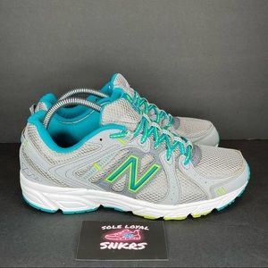 New Balance 402 Womens Running Shoes US Size 10 Gray‎ Teal Green w Memory Foam.
